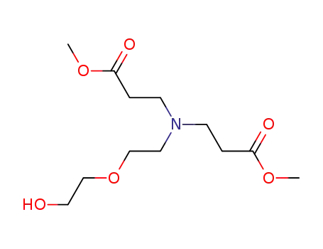 3-[[2-(2-hydroxy-ethoxy)-ethyl]-(2-methoxycarbonyl-ethyl)-amino]-propionoic acid methyl ester