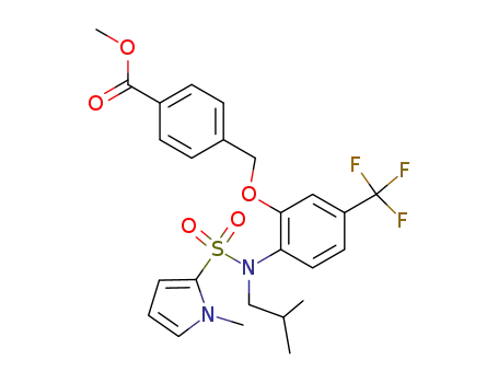 methyl 4-{[2-{isobutyl[(1-methyl-1H-pyrrol-2-yl)sulfonyl]amino}-5-(trifluoromethyl)phenoxy]methyl}benzoate