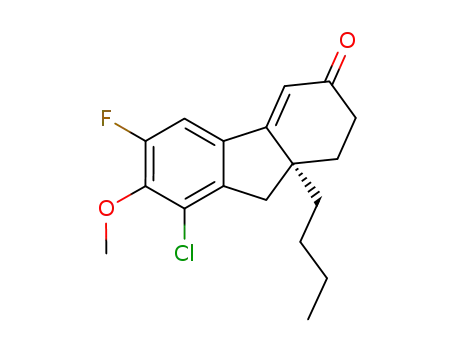 (S)-9a-butyl-8-chloro-6-fluoro-7-methoxy-1,2,9,9a-tetrahydrofluoren-3-one