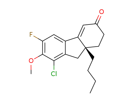 (R)-9a-butyl-8-chloro-6-fluoro-7-methoxy-1,2,9,9a-tetrahydrofluoren-3-one