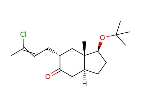(1S,3aS,6R,7aS)-6-(3-chloro-2-butenyl)-1-(1,1-dimethylethoxy)octahydro-7a-methyl-5H-inden-5-one