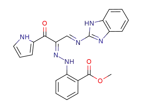 methyl 2-(2-{1-[(1H-benzimidazol-2-ylimino)-methyl]-2-oxo-2-(1H-pyrrol-2-yl)-ethylidene}hydrazino)benzoate