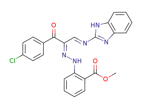 methyl 2-(2-{1-[(1H-benzimidazol-2-ylimino)-methyl]-2-(4-chlorophenyl)-2-oxo-ethylidene}hydrazino)benzoate