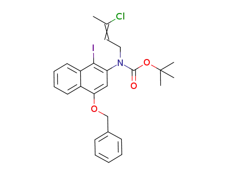 (E/Z)-2-amino-4-benzyloxy-N-(tert-butyloxycarbonyl)-N-(3-chloro-2-butenyl)-1-iodonaphthalene