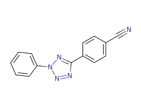 Molecular Structure of 20433-14-1 (Benzonitrile, 4-(2-phenyl-2H-tetrazol-5-yl)-)