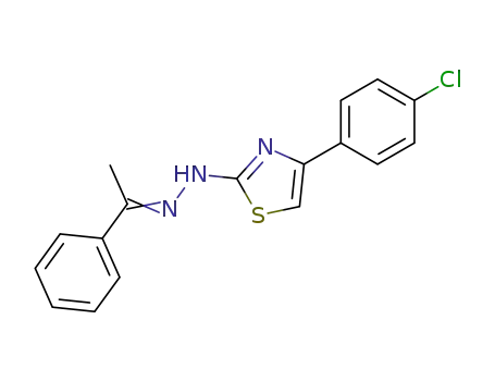 1-(4-(4-chlorophenyl)thiazol-2-yl)-2-(1-phenylethylidene)hydrazine