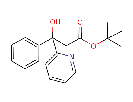 tert-butyl 3-hydroxy-3-phenyl-3-(pyridin-2-yl)propionate