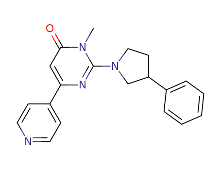 3-methyl-2-(3-phenyl-pyrrolidin-1-yl)-6-pyridin-4-yl-3H-pyrimidin-4-one