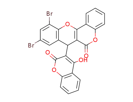 9,11-dibromo-7-(4-hydroxy-2-oxo-2H-chromen-3-yl)-6H,7H-chromeno[4,3-b]chromen-6-one