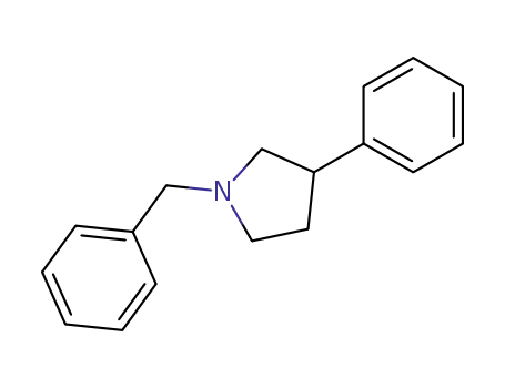 Molecular Structure of 1026-59-1 (Pyrrolidine, 3-phenyl-1-(phenylmethyl)-)
