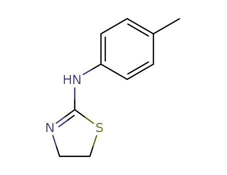 Molecular Structure of 102942-89-2 (N-(4-methylphenyl)-4,5-dihydro-1,3-thiazol-2-amine)
