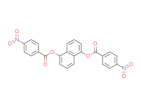 Molecular Structure of 151010-39-8 (1,5-Naphthalenediol, bis(4-nitrobenzoate))