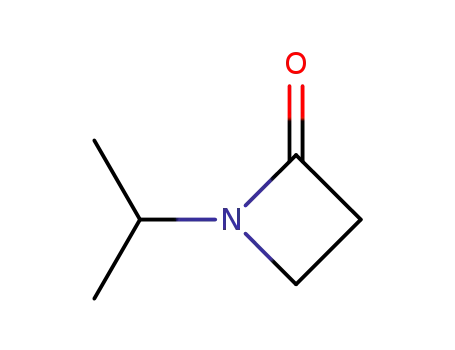 Molecular Structure of 110967-04-9 (2-Azetidinone, 1-(1-methylethyl)-)