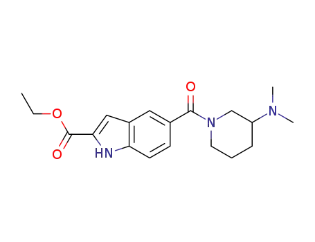 ethyl 5-(3-dimethylamino-piperidine-1-carbonyl)-1H-indole-2-carboxylate