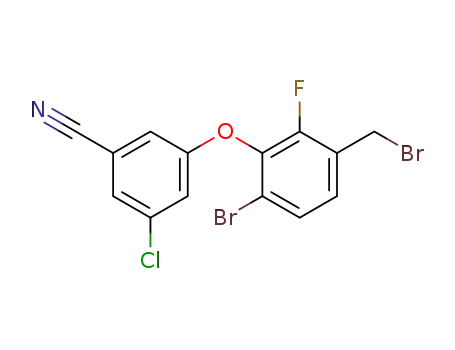 3-(6-bromo-3-(bromomethyl)-2-fluorophenoxy)-5-chlorobenzonitrile