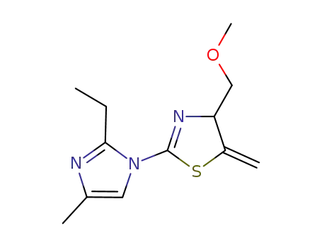 2-(2-ethyl-4-methylimidazol-1-yl)-4-methoxymethyl-5-methylene-4,5-dihydrothiazole