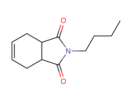 Molecular Structure of 2021-19-4 (2-Butyl-3a,4,7,7a-tetrahydro-1H-isoindole-1,3(2H)-dione)