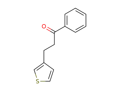 Molecular Structure of 71778-01-3 (1-Propanone, 1-phenyl-3-(3-thienyl)-)