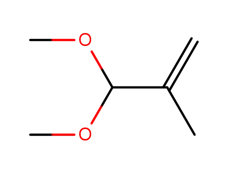 Molecular Structure of 23230-91-3 (1-Propene, 3,3-dimethoxy-2-methyl-)
