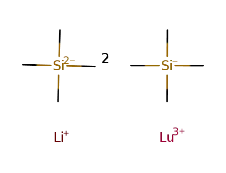 Li(1+)*Lu(3+)*2CH2Si(CH3)3(1-)*CHSi(CH3)3(2-) = Li{Lu(CH2Si(CH3)3)2CHSi(CH3)3}
