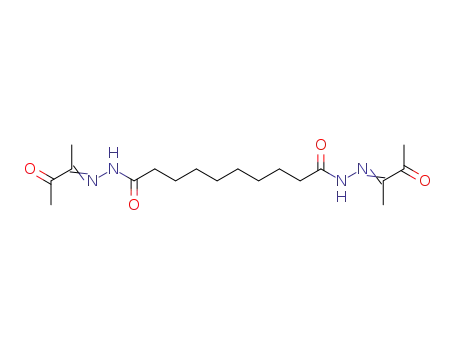 decanedioic acid bis-(1-methyl-2-oxo-propylidene-hydrazide)