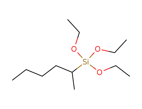 Molecular Structure of 18166-36-4 (Silane, triethoxy(1-methylpentyl)-)