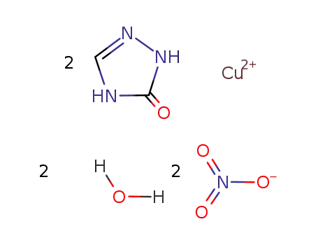 diaquadi(1,2,4-triazol-5-one)copper(II) nitrate
