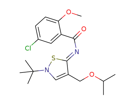 N-[(5Z)-2-tert-butyl-4-(isopropoxymethyl)isothiazol-5(2H)-ylidene]-5-chloro-2-methoxybenzamide