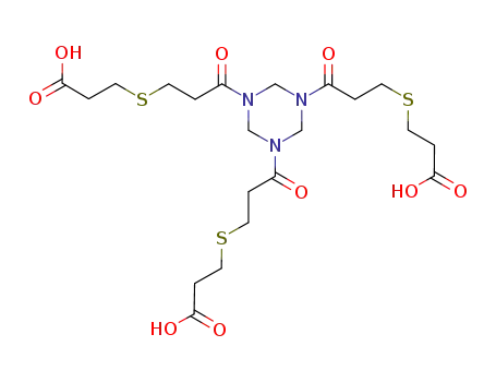 3,3',3''-(3,3',3''-(1,3,5-triazinane-1,3,5-triyl)tris(3-oxopropane-3,1-diyl))tris(sulfanediyl)tripropanoic acid
