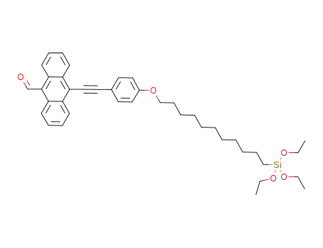 10-(4-(11-(triethoxysilyl)undecyloxy)phenyl)ethynyl-9-anthraldehyde