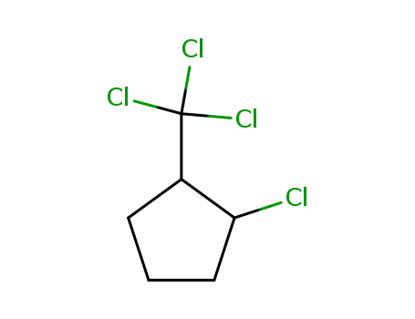 Molecular Structure of 7582-02-7 (Cyclopentane, 1-chloro-2-(trichloromethyl)-)