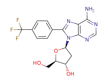 8-(p-trifluoromethylphenyl)-2'-deoxyadenosine