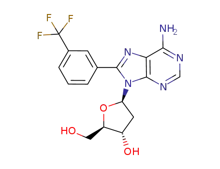 8-(m-trifluoromethylphenyl)-2'-deoxyadenosine