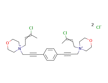 p-bis{[N-(3-chlorobuten-2-yl)morpholinio]propyn-1-yl}benzene dichloride