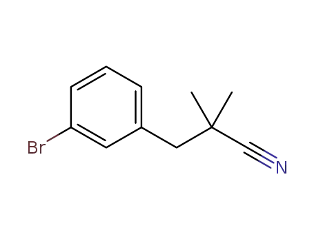 3-(3-bromophenyl)-2,2-dimethylpropanenitrile