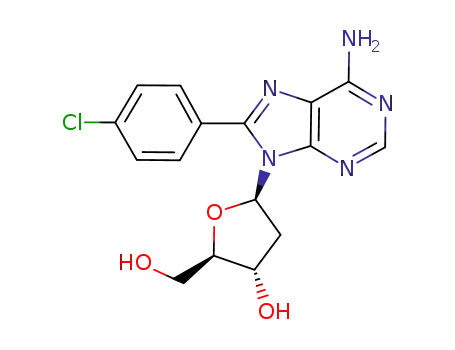 8-(4-chlorophenyl)-2'-deoxyadenosine