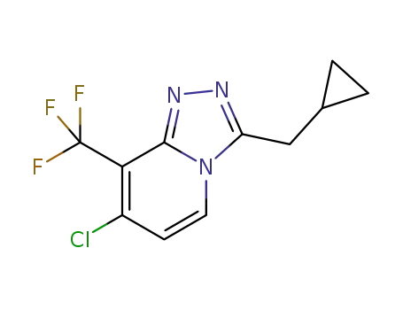 7-chloro-3-(cyclopropylmethyl)-8-(trifluoromethyl)-[1,2,4]triazolo[4,3-a]pyridine