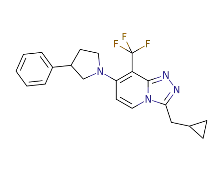 3-(cyclopropylmethyl)-7-(3-phenyl-1-pyrrolidinyl)-8-(trifluoromethyl)-1,2,4-triazolo[4,3-a]pyridine