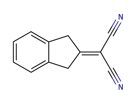 Molecular Structure of 2510-00-1 (1,3-dihydro-2H-inden-2-ylidenepropanedinitrile)