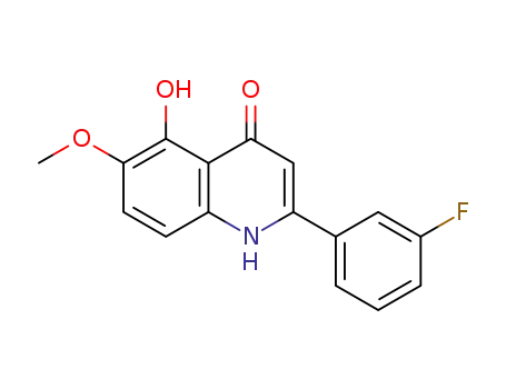 2-(3-fluorophenyl)-5-hydroxy-6-methoxyquinolin-4-one