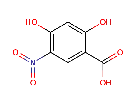 Molecular Structure of 13722-96-8 (2,4-dihydroxy-5-nitrobenzoic acid)