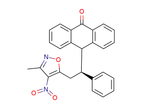 (+)-10-(2-(3-methyl-4-nitroisoxazol-5-yl)-1-phenylethyl)anthracen-9(10H)-one