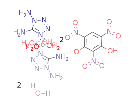 [Co(1,5-diaminotetrazole)2(H2O)4](2,4,6-trinitroresorcinol(-1H))2)2*2H2O
