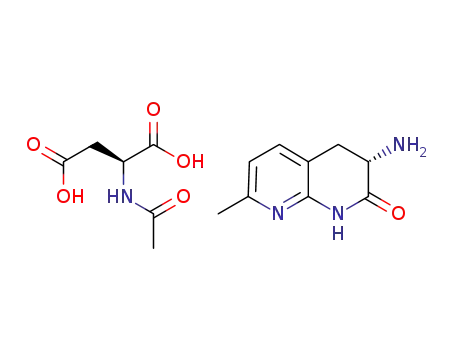N-acetyl-L-aspartic acid (3S)-3-amino-7-methyl-3,4-dihydro-1,8-naphthyridin-2(1H)-one salt
