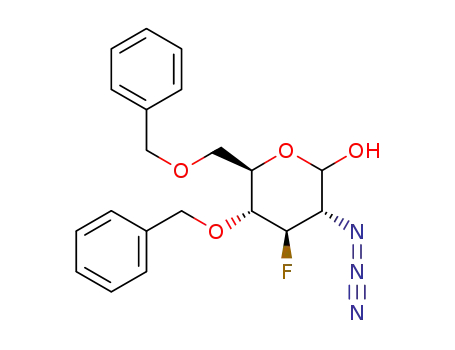 2-azido-4,6-di-O-benzyl-2,3-dideoxy-3-fluoro-α/β-D-glucopyranose