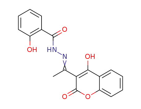 3-{1-[(2-hydroxybenzoyl)hydrazono]ethyl}-4-hydroxy-2H-1-benzopyran-2-one