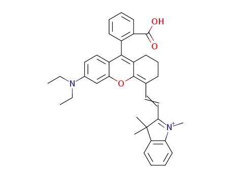 3H-indolium-2-[2-[9-(2-carboxyphenyl)-6-(diethylamino)-2,3-dihydro-1H-xanthen-4-yl]ethenyl]-1,3,3-trimethylperchlorate