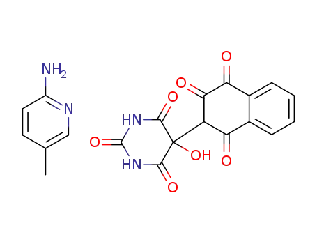2-amino-5-methylpyridinium 2-(5-hydroxy-2,4,6-trioxohexahydropyrimidin-5-yl)-1,3,4-trioxo-1,2,3,4-tetrahydronaphthalen-2-ide