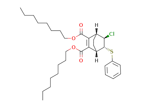 dioctyl 3-chloro-4-phenylsulfenyl-bicyclo[2.2.2]oct-1-ene-1,2-dicarboxylate