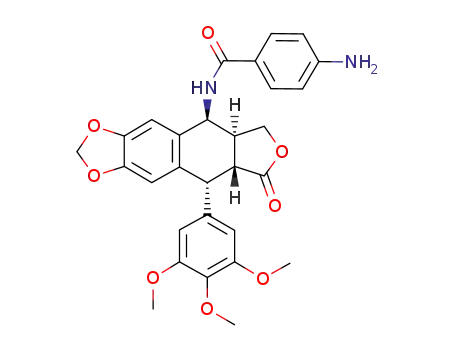 N1-((5S,5aS,8aR,9R)-8-oxo-9-(3,4,5-trimethoxyphenyl)-5,5a,6,8,8a,9-hexahydro[1,3]dioxolo[4',5':4,5]benzo[f]isobenzofuran-5-yl)-4-aminobenzamide